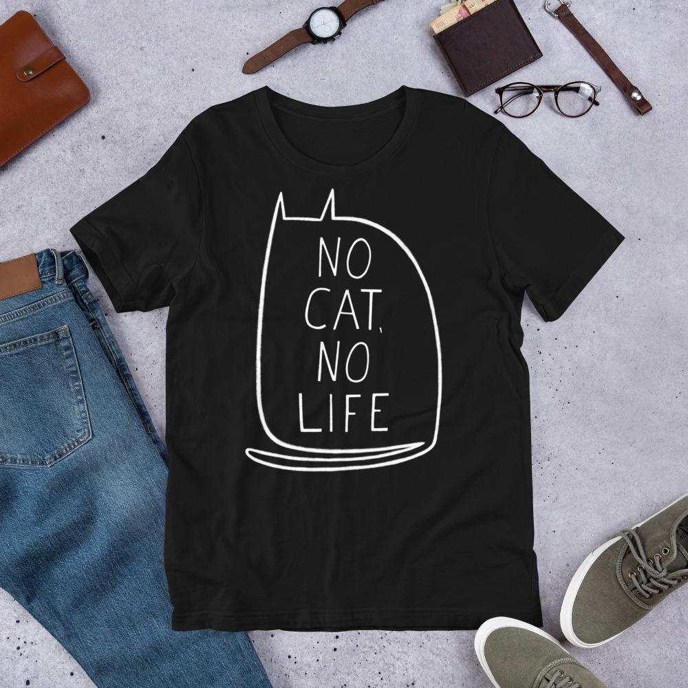 Straight Cut Cat Life Kawaii Kitty Gothic Birthday Weird Gothic Folk Art Spring - T-Shirt, Sweatshirt, Hoodie