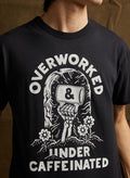 Worked Under Caffeinated Tee Coffee Co Worker Caffeine Coffee - T-Shirt, Sweatshirt, Hoodie