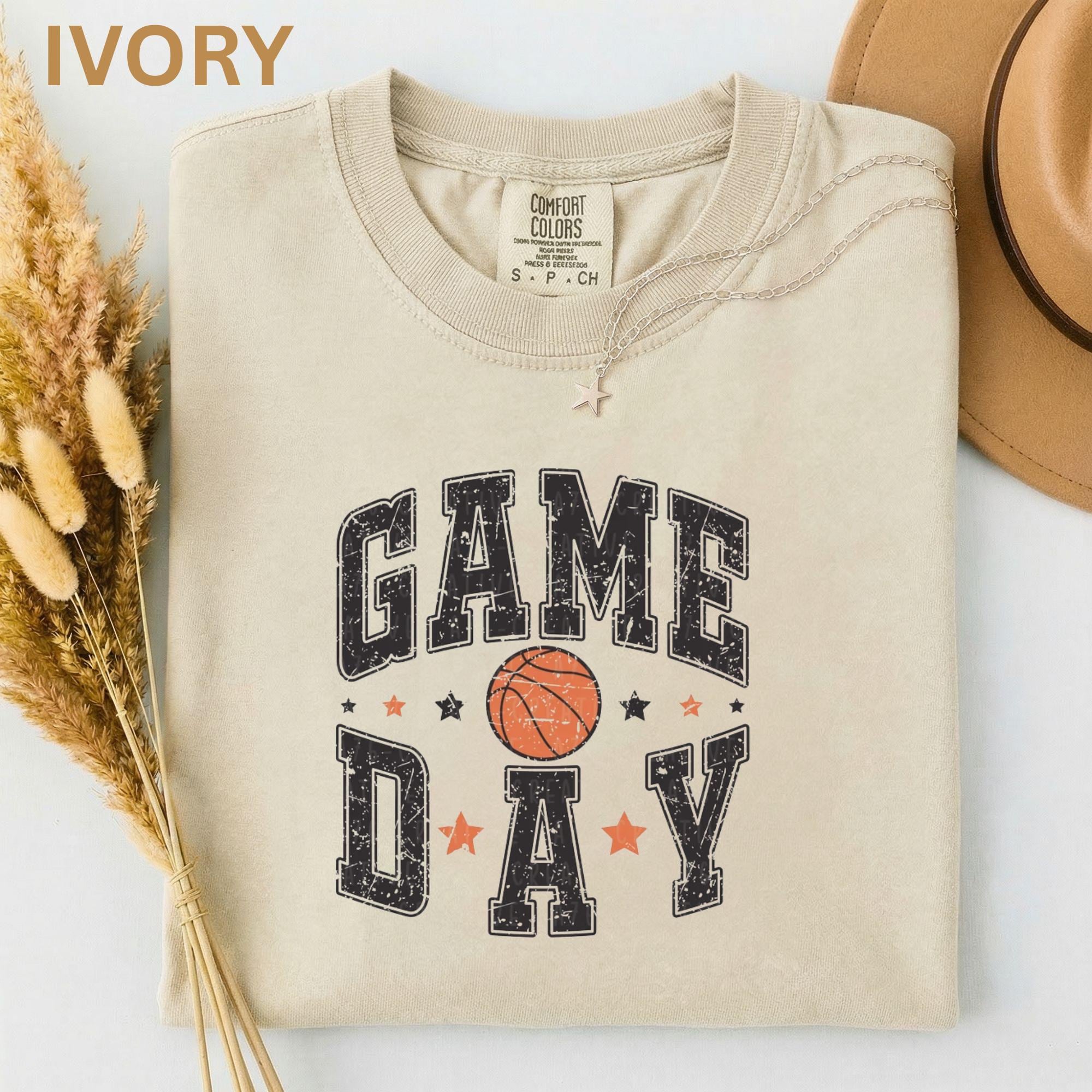 Comfort Colors Retro Basketball Game Day Basketball Player Basketball Season Basketball Mom - T-Shirt, Sweatshirt, Hoodie