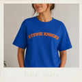 Stevie Knicks Oversized Fit Retro Arch Lettering Basketball Name Tee Celebrity Inspired Nba - T-Shirt, Sweatshirt, Hoodie