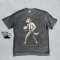 Retro Wolf Man Basketball 90s Basketball Lovers Vintage Vintage 90s Washed Distressed Basketballer - T-Shirt, Sweatshirt, Hoodie