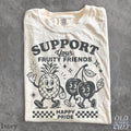 Fruity Friends Lgbtqia Pride Gay Rights Pride Rainbow Pride Parade Lgbtq Support Lesbian Comfort Colors - T-Shirt, Sweatshirt, Hoodie