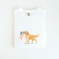 Golden Retriever American Flag Comfort Colors Golden Retriever 4th July Golden Mama Memorial Day Patriotic - T-Shirt, Sweatshirt, Hoodie