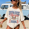 July 4th 1776 National Champions America 250th Anniversary Oversized Tee Distressed Americana - T-Shirt, Sweatshirt, Hoodie