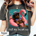 Chill Fourth Patriotic Dachshund Comfort Colors 4th July Tee Wiener Dog Usa Summer Pool Party Tee - T-Shirt, Sweatshirt, Hoodie