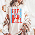 Hit Dang Ball Comfort Colors Baseball Lover Sports Mom Tee Baseball Game Baseball Tailgating Baseball Game - T-Shirt, Sweatshirt, Hoodie