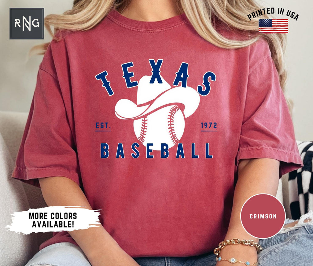 Texas Baseball Ranger Baseball Retro Ranger Baseball Ranger Fan Texas Sports Game Day Baseball - T-Shirt, Sweatshirt, Hoodie