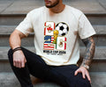 World Soccer 2026 Soccer Host Cities Usa Canada Mexico Soccer Fan Tee - T-Shirt, Sweatshirt, Hoodie