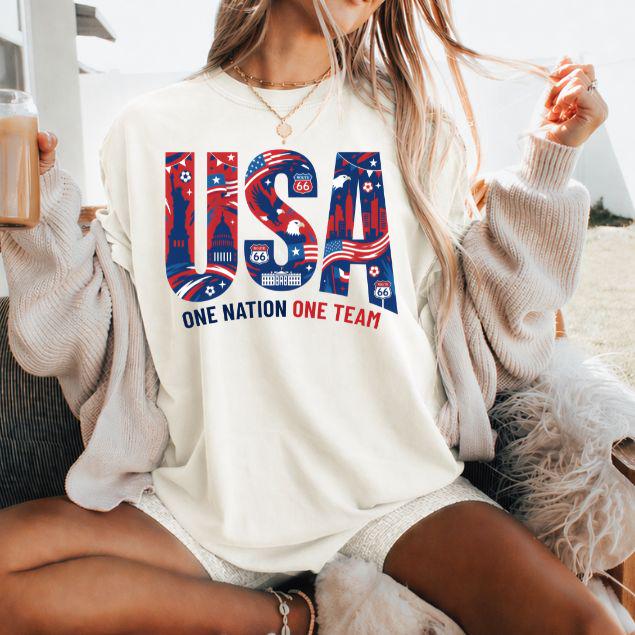 Usa Soccer Fan 2026 Custom Country Canada Mexico Comfort Colors International Football Tee World Soccer Game Day - T-Shirt, Sweatshirt, Hoodie