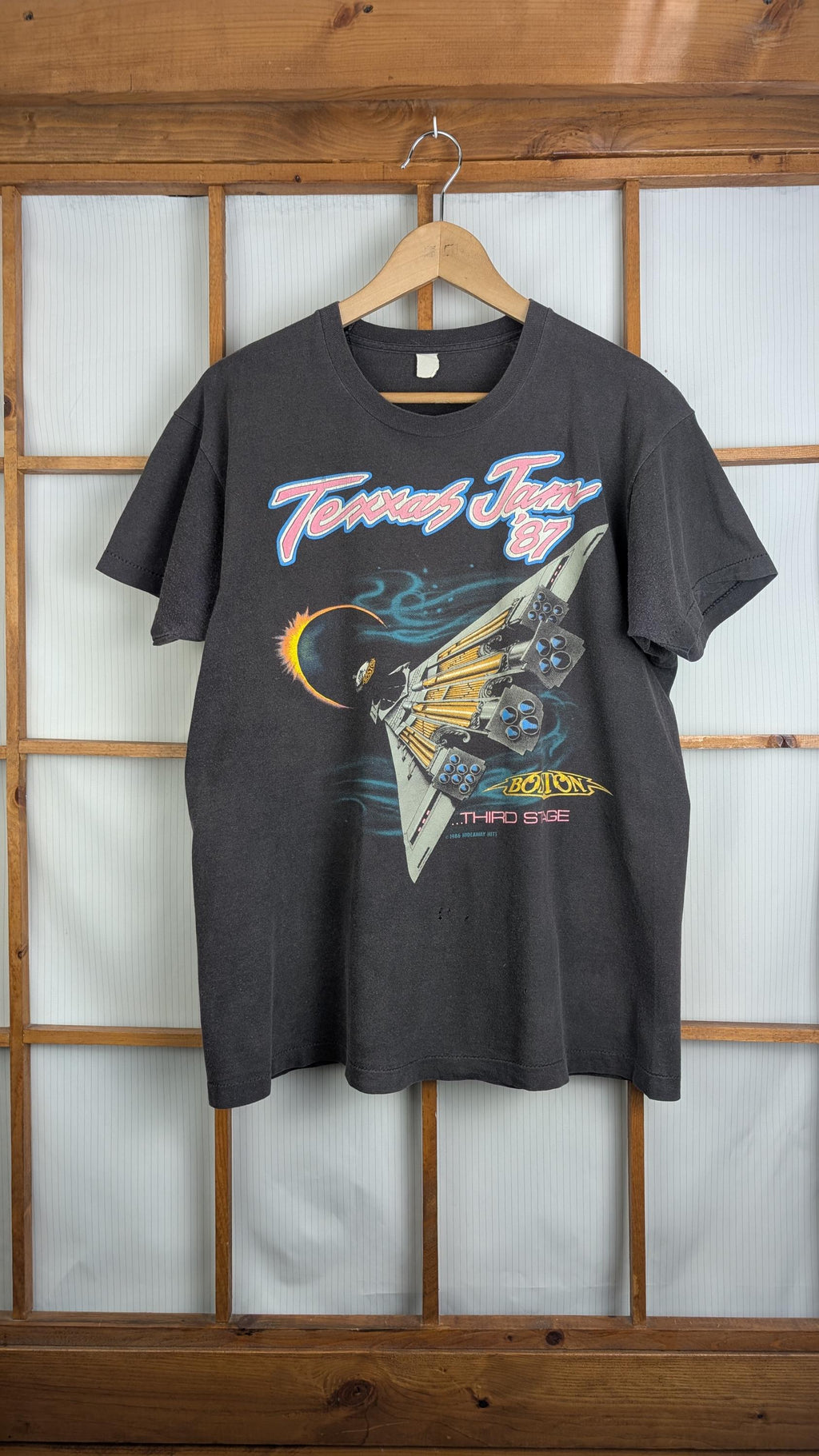 Vintage 1987 Texas Jam Festival Concert Band Tee Small Medium - T-Shirt, Sweatshirt, Hoodie