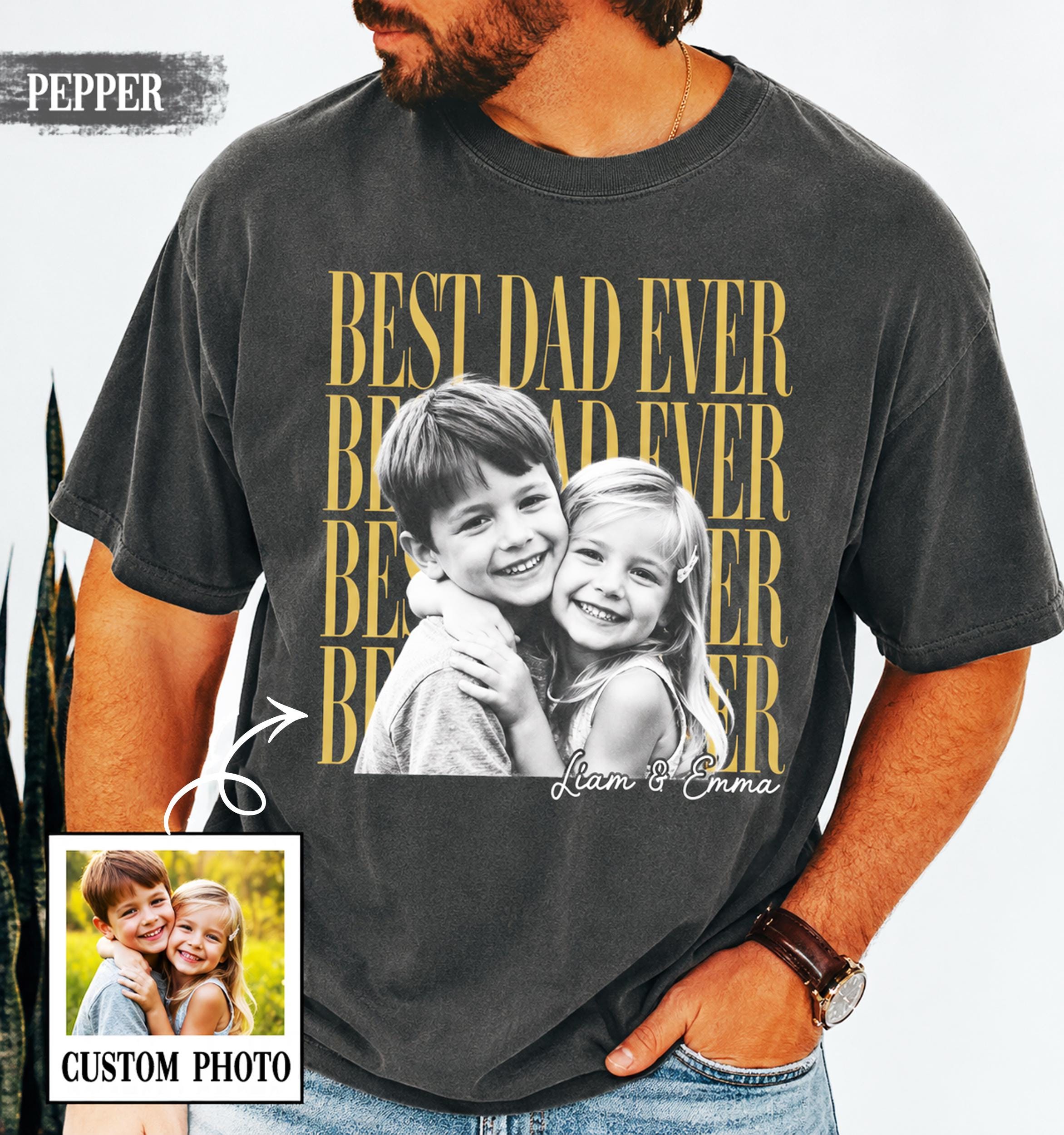 Custom Dad Fathers Day Dad Girl Dad Dad Dad Ever Fatherhood Comfort Colors - T-Shirt, Sweatshirt, Hoodie