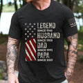 Personalized Legend Husband Dad Grandpa Custom Family Name July 4th Dad Dad America Father'S Day Dad - T-Shirt, Sweatshirt, Hoodie