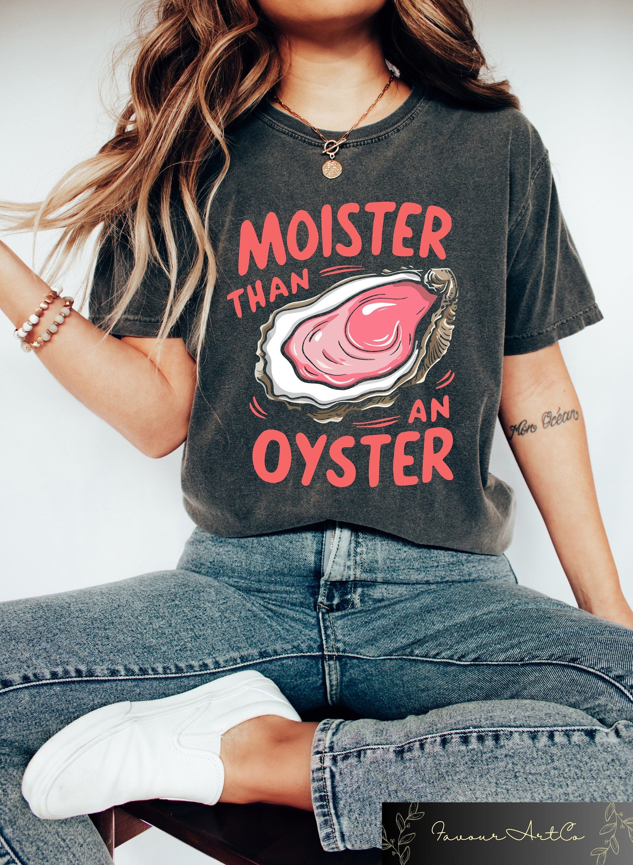 Moister Oyster Retro Humor Casual Unisex T-shirt, Sweatshirt, Hoodie - T-Shirt, Sweatshirt, Hoodie
