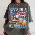 Wtf Kilometer Usa Patriotic Vintage American Eagle Meme 4th July Retro Freedom - T-Shirt, Sweatshirt, Hoodie