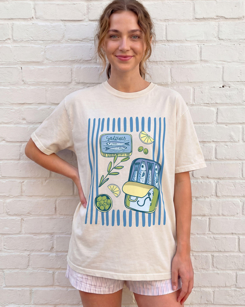 Sardines Tin Coastal Food Mediterranean Seafood Unisex T-shirt, Sweatshirt, Hoodie - T-Shirt, Sweatshirt, Hoodie