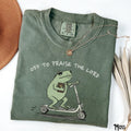Comfort Colors Christian Garment-Dyed Tee Frog Off Praise Lord Bible Study Jesus Church Faith Humor - T-Shirt, Sweatshirt, Hoodie