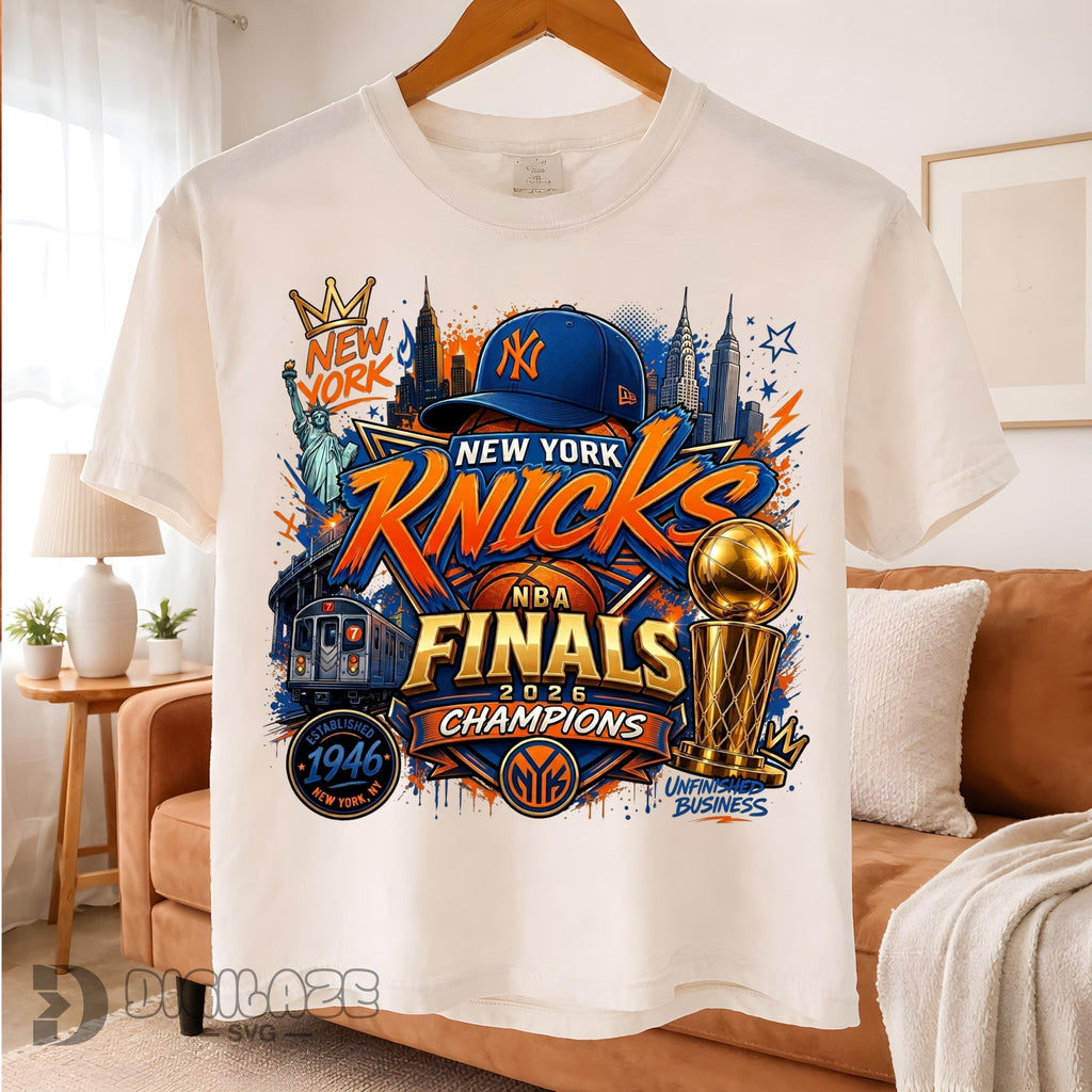 Knicks Final Png Knicks Champions Knicks Game Day Basketball Png Pdf Sublimation File Transparent Background Digital Download - T-Shirt, Sweatshirt, Hoodie