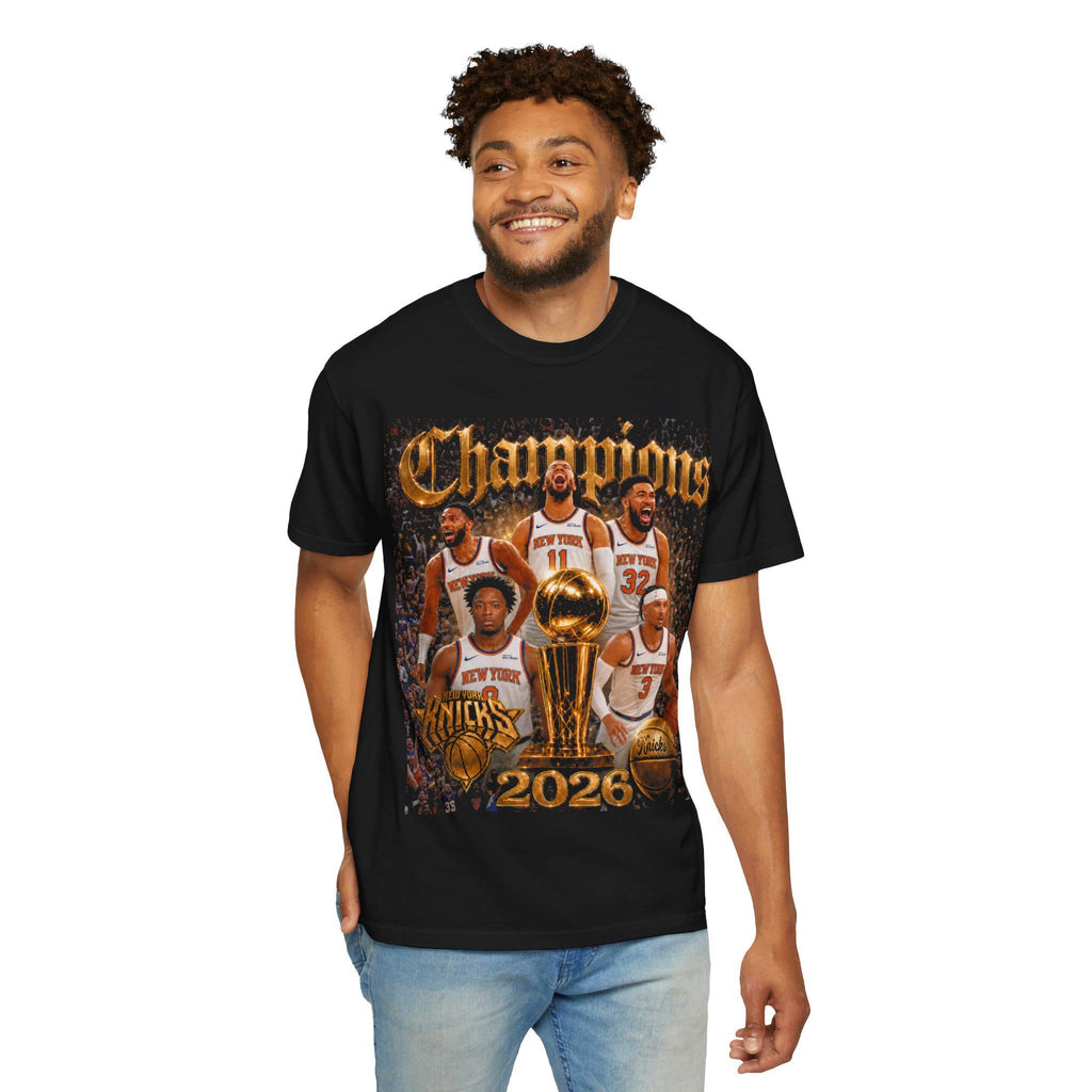 Knicks Nba Champions 2026 Comfort Colors Unisex T-shirt, Sweatshirt, Hoodie - T-Shirt, Sweatshirt, Hoodie