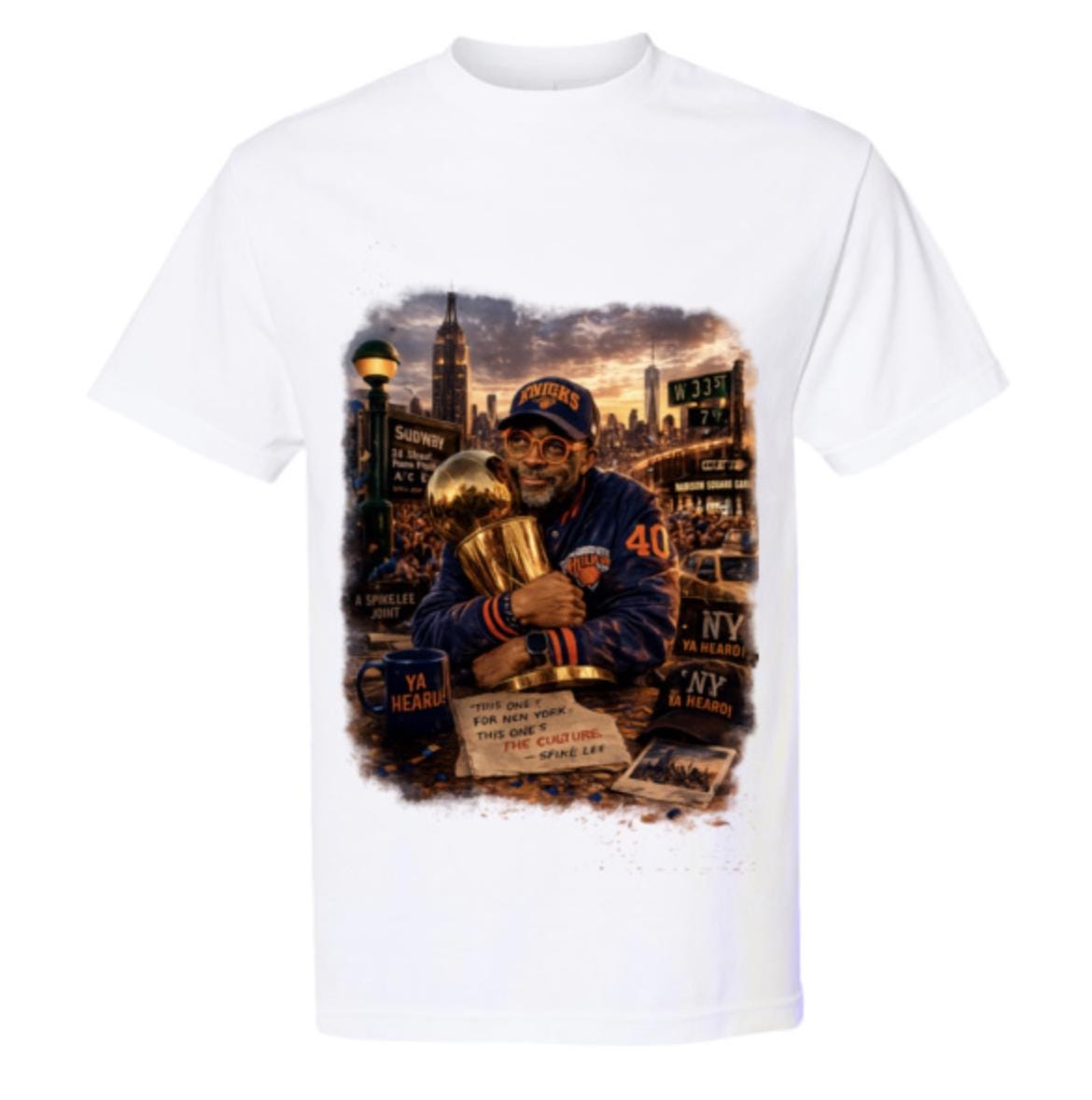 Spike Lee Knicks Championship York Basketball Culture Tee 2026 Champions - T-Shirt, Sweatshirt, Hoodie