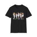 Knicks Starting Five Team York Art Squad Goals White Tee Softstyle Black Champs East - T-Shirt, Sweatshirt, Hoodie