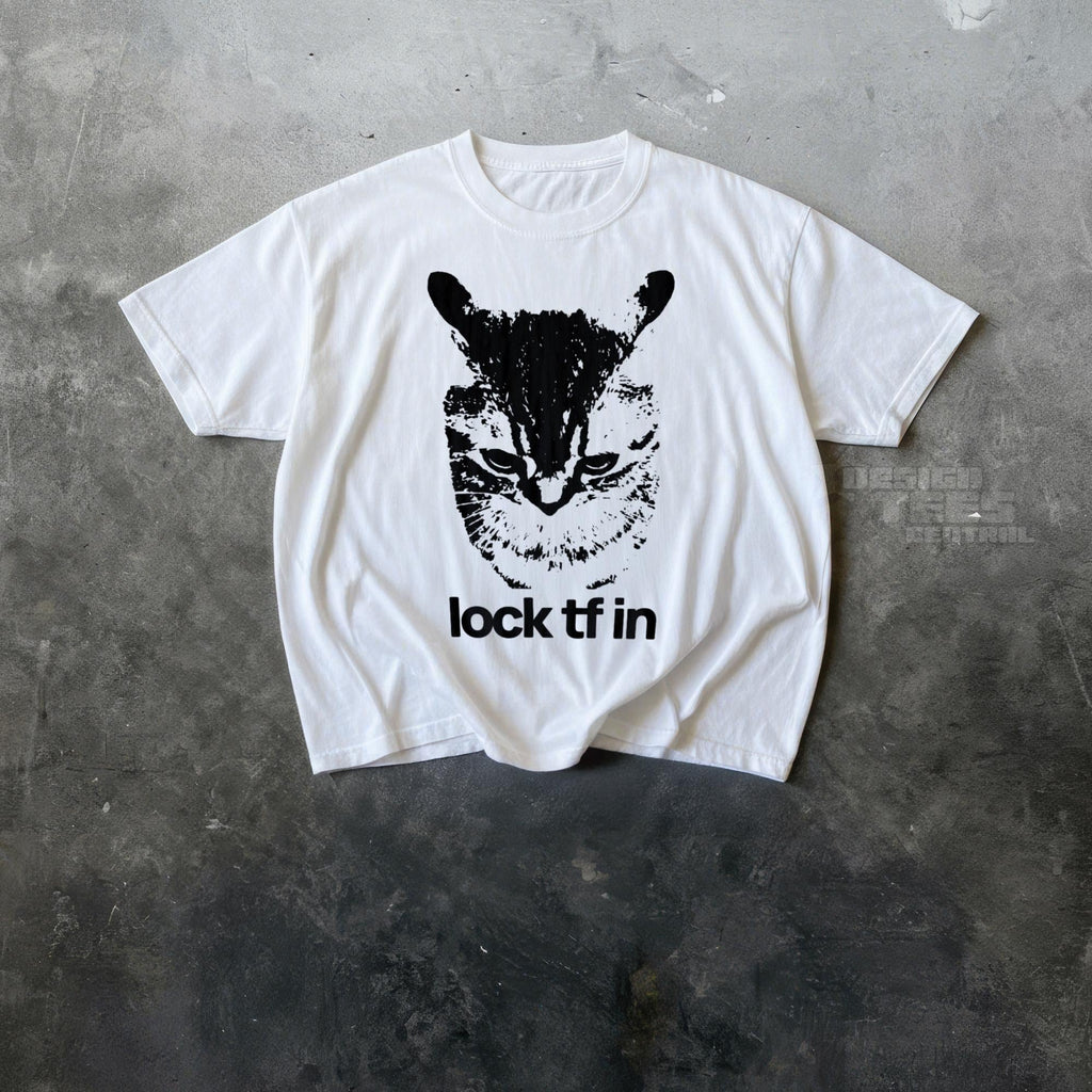 Lock Tf Cat Gen Meme Shitpost Y2k Unisex T-shirt, Sweatshirt, Hoodie - T-Shirt, Sweatshirt, Hoodie