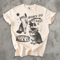 Born Dilly Dally Forced Lock Y2k Kitten Cat Meme Silly Cats Tee Comfort Colors Ironic Tees Cat Lover - T-Shirt, Sweatshirt, Hoodie