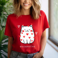 Comfort Colors Cat Valentine Valentines Day Meowentine Valentine Valentine Valentine Ca - T-Shirt, Sweatshirt, Hoodie
