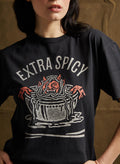 Extra Spicy Personality Noodles Foodie Food Pun Ramen Asian Food Sayings Atx Dtla Devil Tattoo - T-Shirt, Sweatshirt, Hoodie
