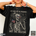 Anti Fascist July 4th Feminist Patriotic Comfort Colors Tee Liberal Fourth July Gothic America Protest Tee - T-Shirt, Sweatshirt, Hoodie