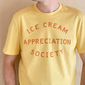 Ice Cream Appreciation Society Yellow Slogan Tee Ice Cream Lovers - T-Shirt, Sweatshirt, Hoodie