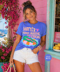Hotter Hoochie Coochie Summer Comfort Colors Gator Summer Vacation Tee Crocodile Summer Beach - T-Shirt, Sweatshirt, Hoodie