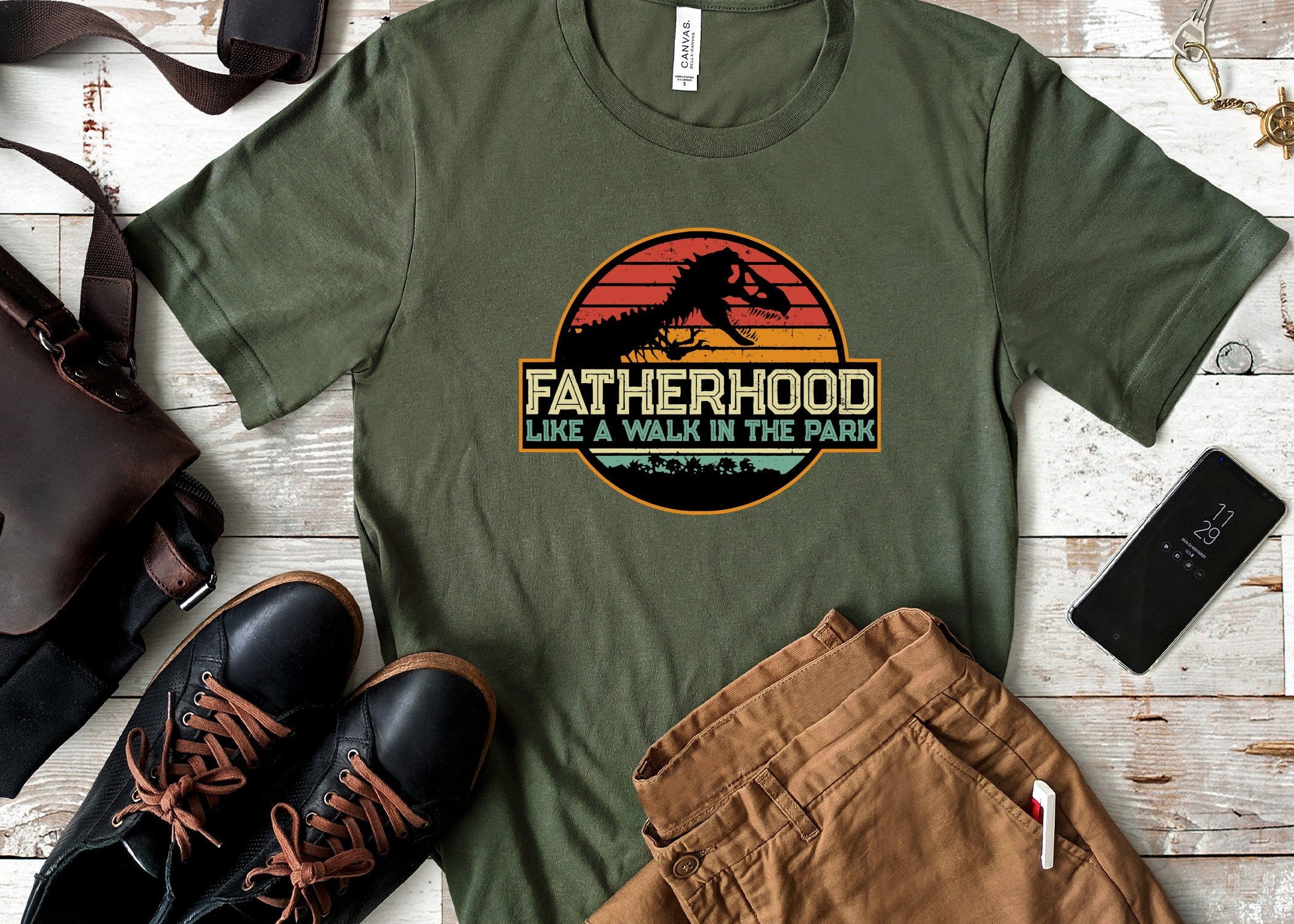 Fatherhood Like Walk Park Father'S Day Father'S Day Lion Face Father'S Day - T-Shirt, Sweatshirt, Hoodie