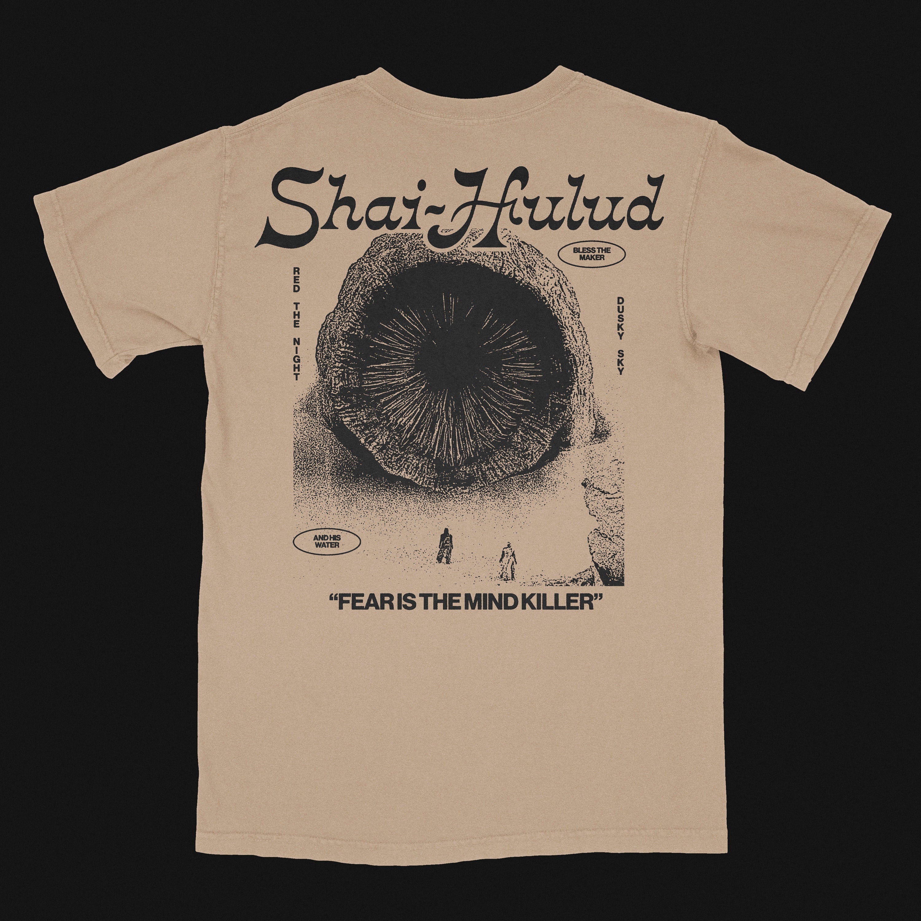 Dune Vintage Sand Tee Gildan 5000 Shai-Hulud Movie Teeshirt Sandworm Retro Arrakis Merch Al Gaib - T-Shirt, Sweatshirt, Hoodie