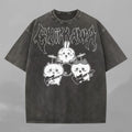 Metal Chiikawa Tee Comfort Colors Heavy Metal Chiikawa Usagi Hachiware - T-Shirt, Sweatshirt, Hoodie