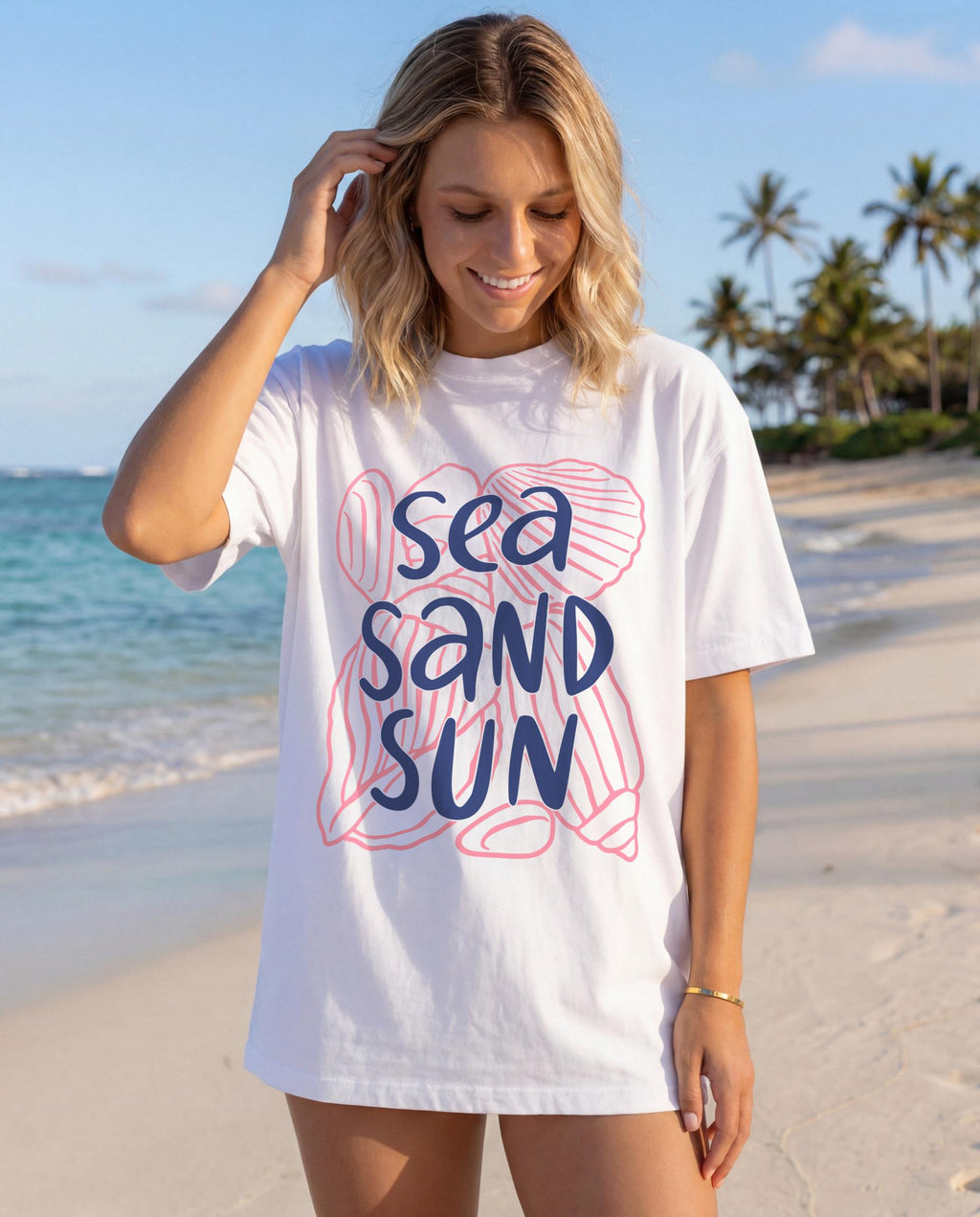 Beach Sea Sand Sun Summer Vacation Unisex T-shirt, Sweatshirt, Hoodie - T-Shirt, Sweatshirt, Hoodie