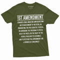Patriotic Constitution 1st Amendment Freedom Speech Democracy Usa 4th July Tee - T-Shirt, Sweatshirt, Hoodie