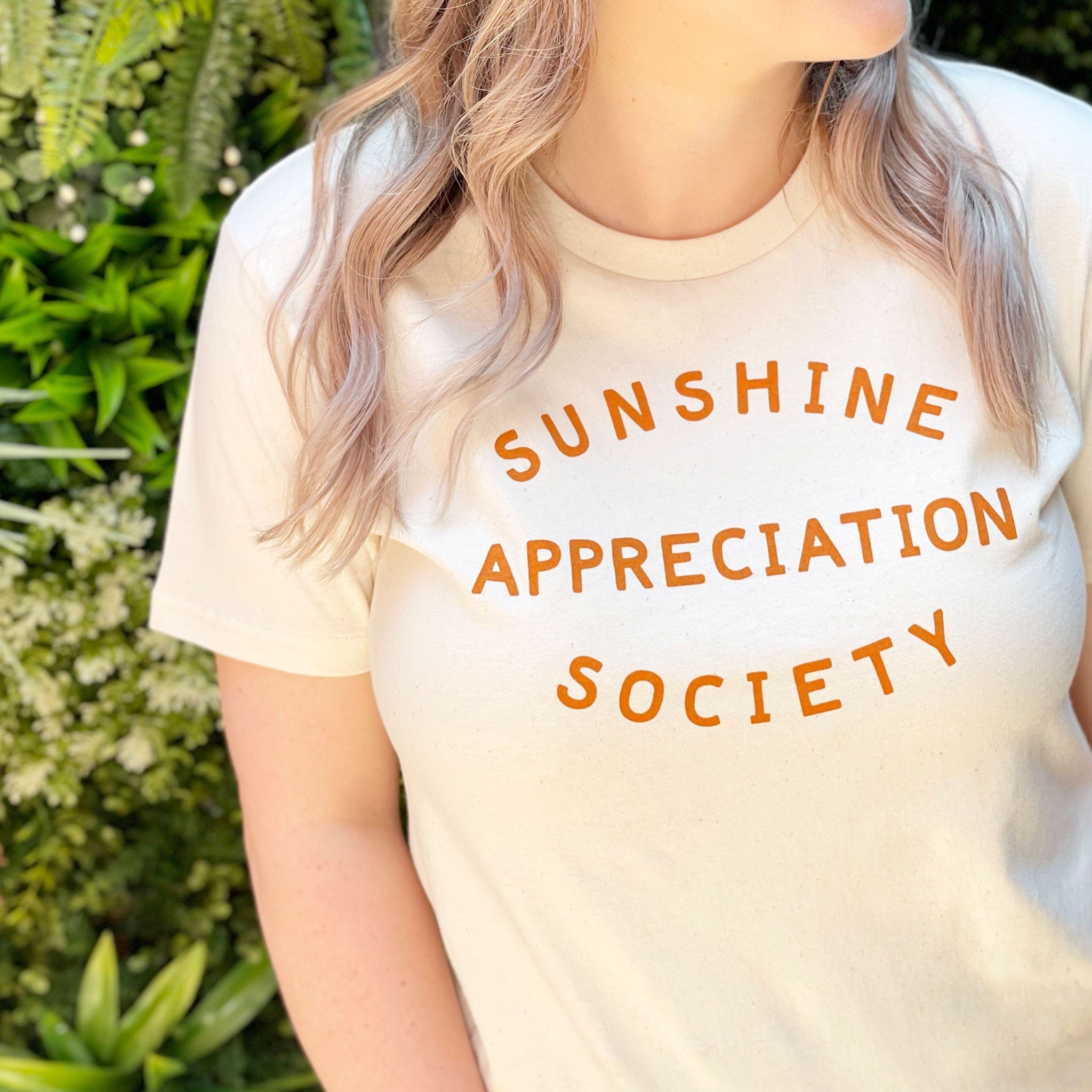 Sunshine Appreciation Society Organic Slogan Tee Summer - T-Shirt, Sweatshirt, Hoodie