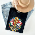 Comfort Cooors World Cup 2026 Soccer Usa Mexico Canada Flags - T-Shirt, Sweatshirt, Hoodie