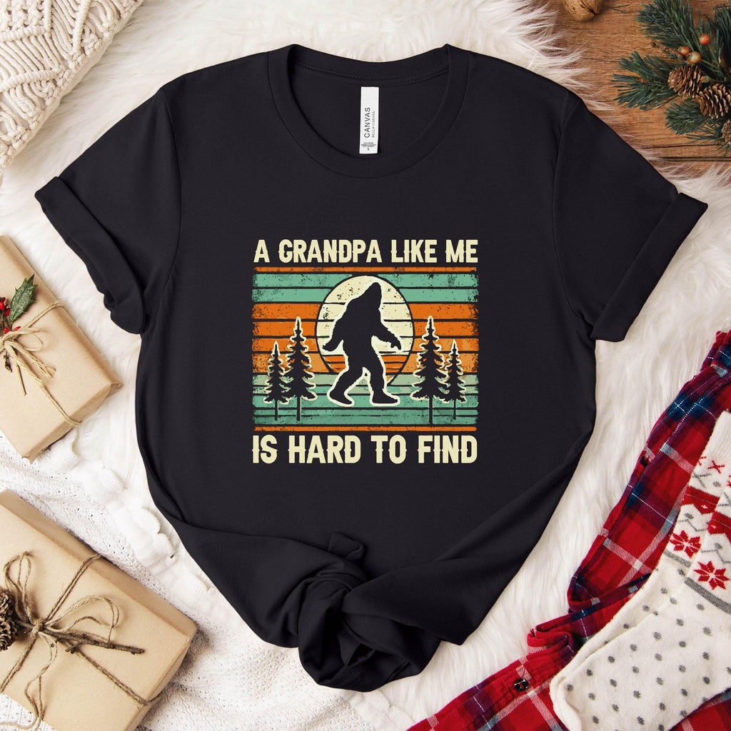 Grandpa Bigfoot Retro Sasquatch Tee Unisex T-shirt, Sweatshirt, Hoodie - T-Shirt, Sweatshirt, Hoodie