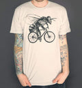 Bee Riding Bicycle Screen Printed Tee Unisex T-shirt, Sweatshirt, Hoodie - T-Shirt, Sweatshirt, Hoodie