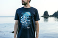 Smugairle Organic Earth Positive Tee Irish Word Jellyfish Seal Spit Dark Navy Blue - T-Shirt, Sweatshirt, Hoodie