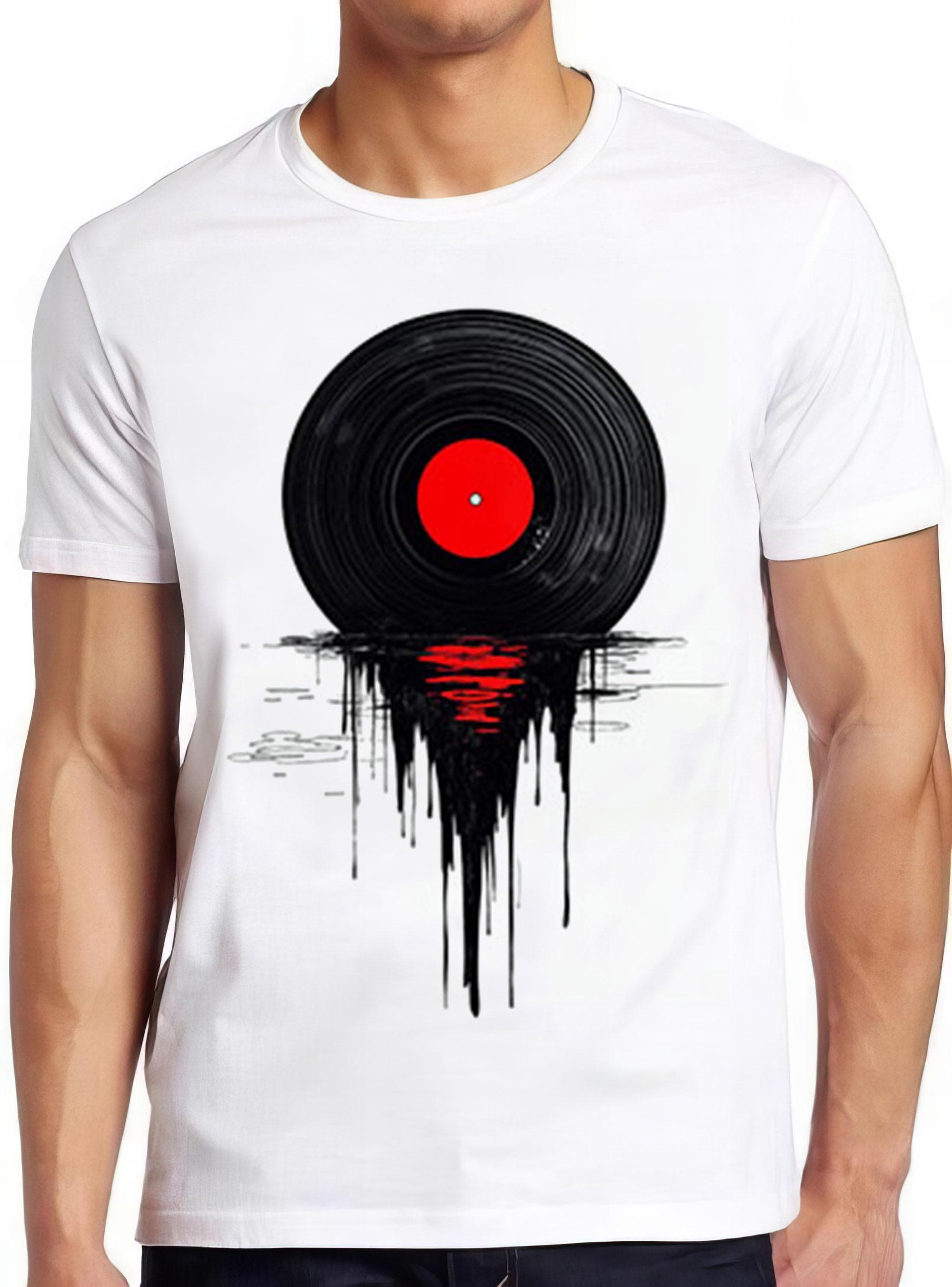 Melting Vinly Dripping Record Dj Music Tee 2446 Unisex T-shirt, Sweatshirt, Hoodie - T-Shirt, Sweatshirt, Hoodie