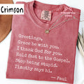 Greetings Grace Comfort Colors Christian Quote Tee Faith Humor Gospel - T-Shirt, Sweatshirt, Hoodie