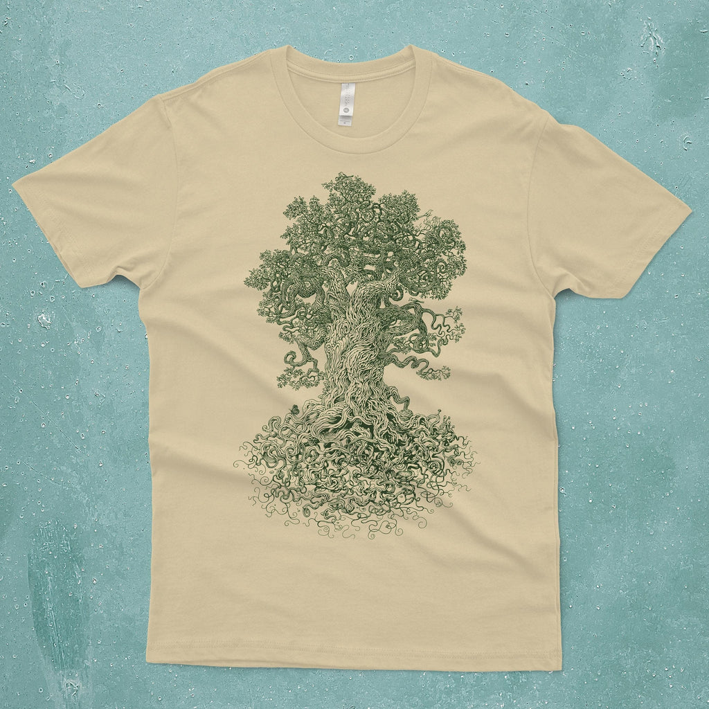 Gnarled Tree Hand Screen Printed Tree Life Unisex T-shirt, Sweatshirt, Hoodie - T-Shirt, Sweatshirt, Hoodie