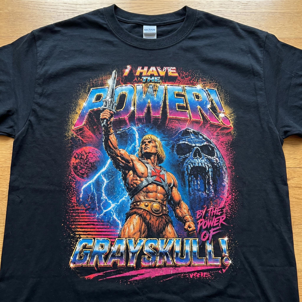 He-Man Power Tee Vintage 80s Cartoon Masters Universe Unisex T-shirt, Sweatshirt, Hoodie - T-Shirt, Sweatshirt, Hoodie