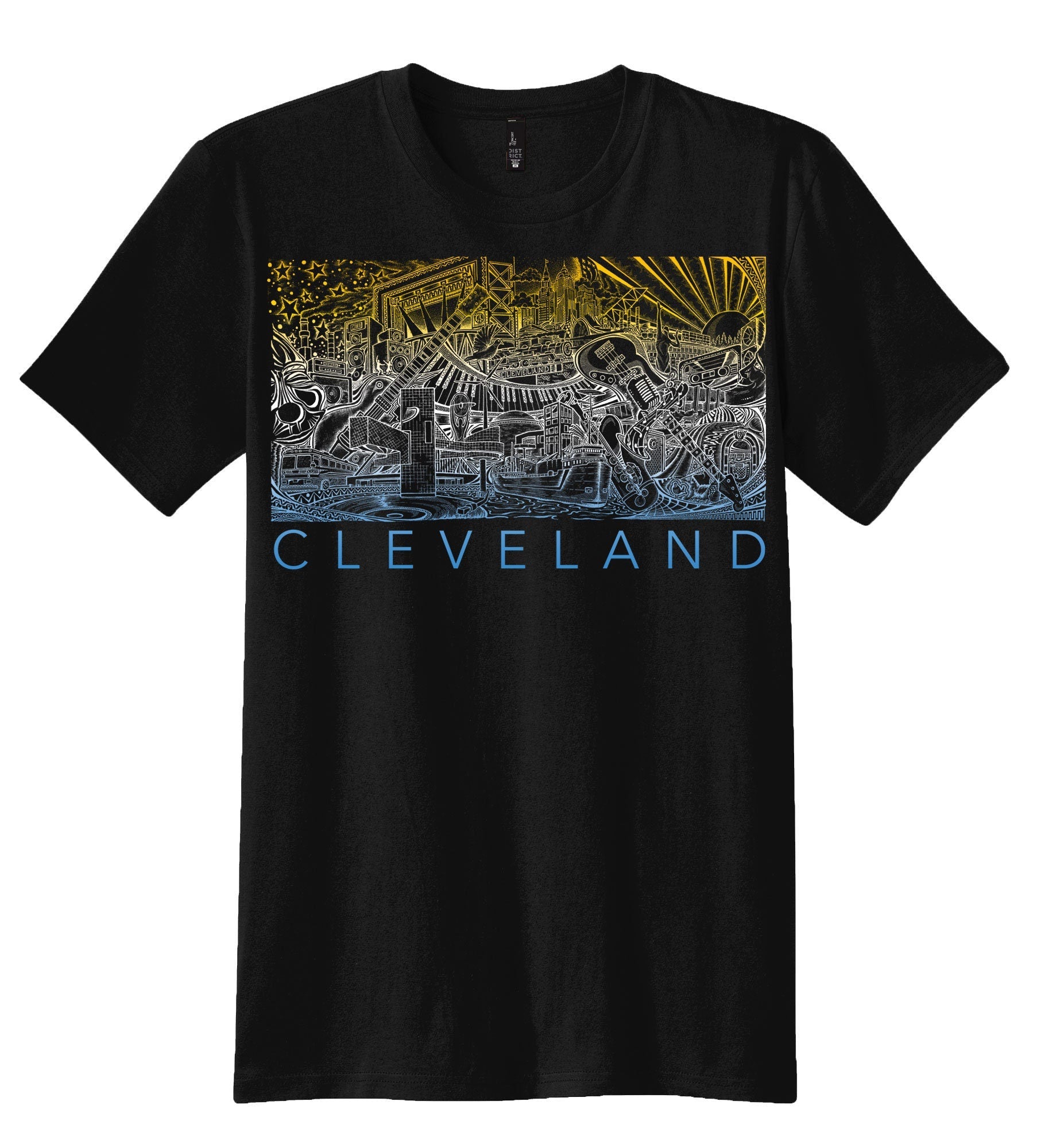 Cleveland Rock Black Unisex T-shirt, Sweatshirt, Hoodie - T-Shirt, Sweatshirt, Hoodie