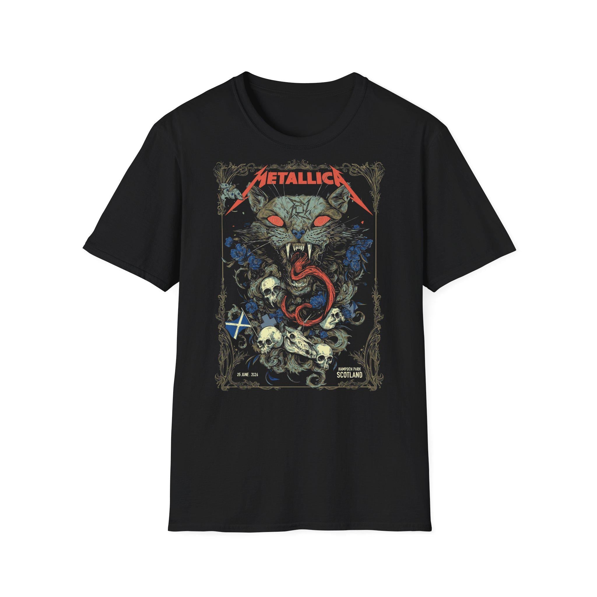 Metallica Glasgow Scotland 2026 Concert M72 World Tour Unisex T-shirt, Sweatshirt, Hoodie - T-Shirt, Sweatshirt, Hoodie