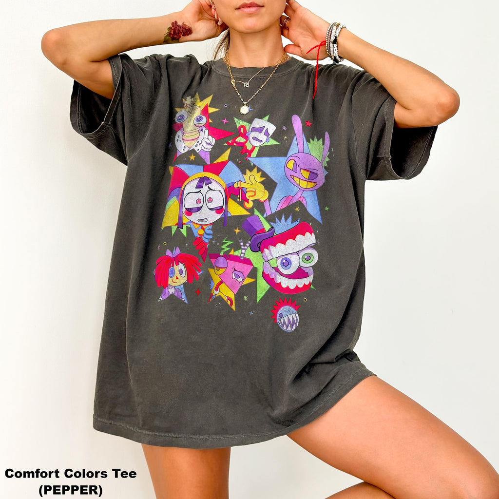Comfort Colors Digital Circus Tadc Tadc Jax Tee Pomni Gangle Ragatha Caine Bubble Zooble - T-Shirt, Sweatshirt, Hoodie