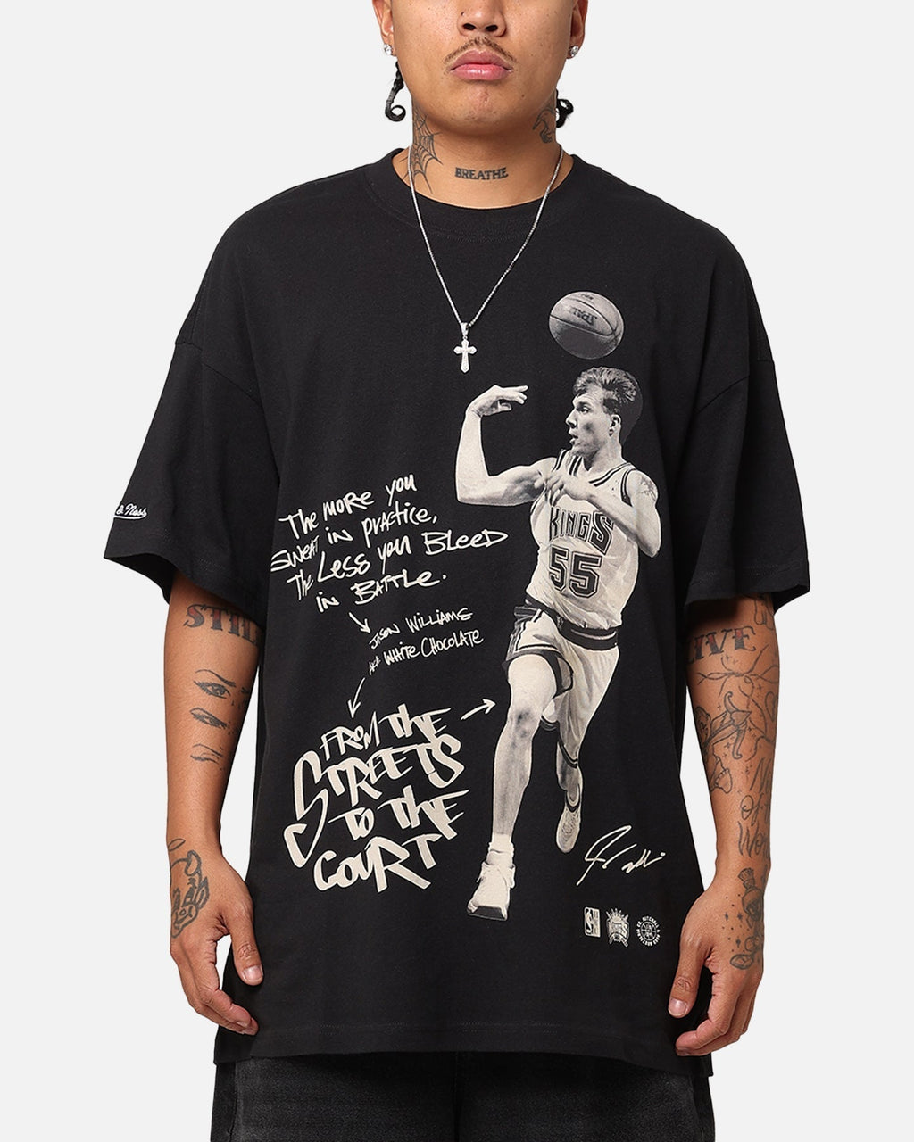 Mitchell & Ness Sacramento Kings Jason Williams Streetball Faded Black T-Shirts, Hoodie, Sweatshirt - T-Shirt, Sweatshirt, Hoodie