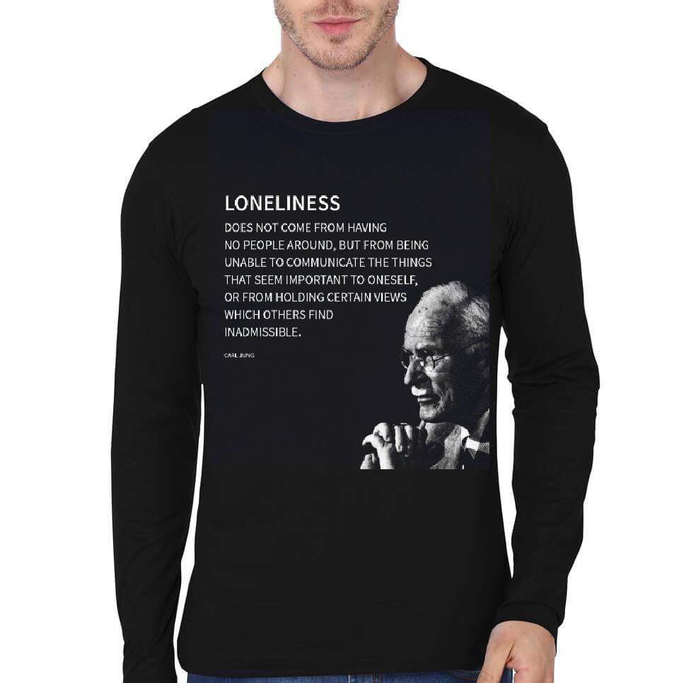 Carl Jung Loneliness Quote Full Sleeve T-Shirts, Hoodie, Sweatshirt - T-Shirt, Sweatshirt, Hoodie